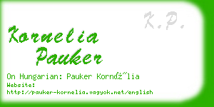 kornelia pauker business card
